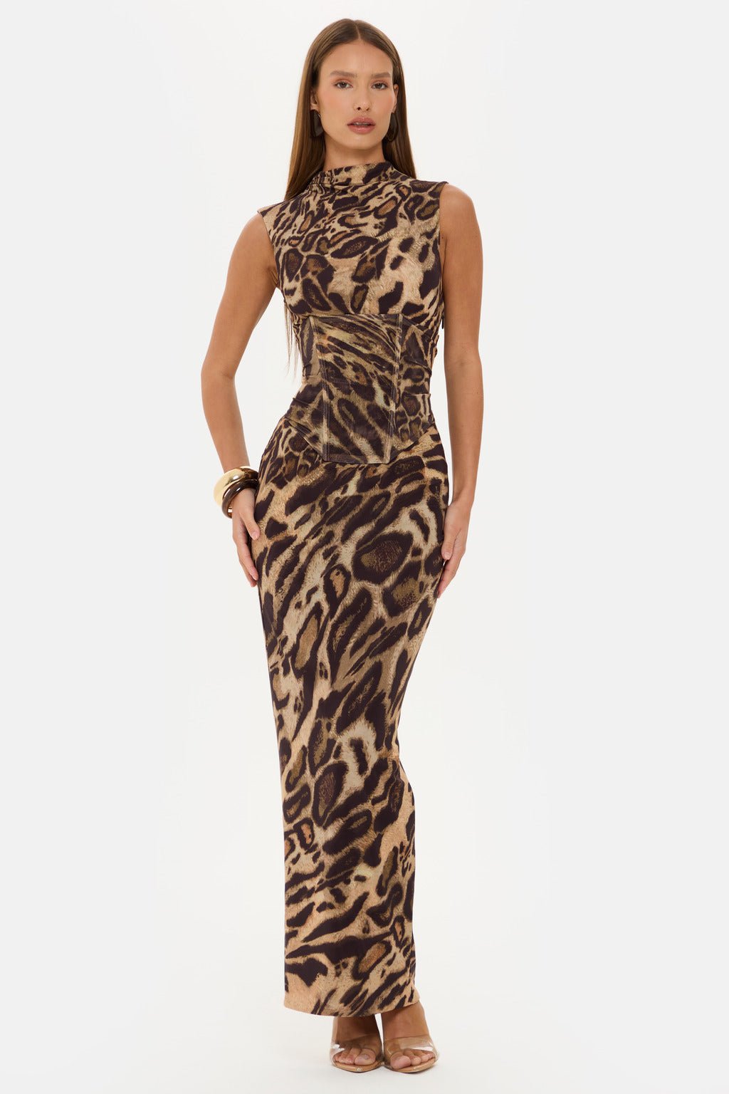 murci dress DAKOTA LEOPARD PRINT CORSET MAXI DRESS – Murci