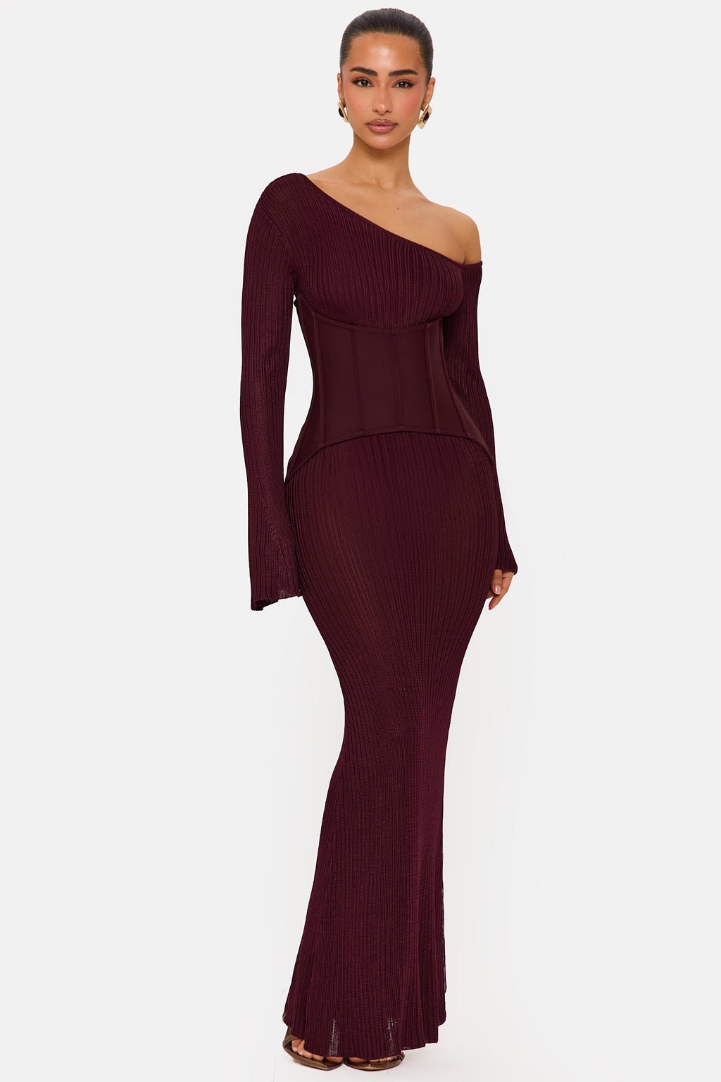 Darcy Wine Corset Maxi Dress – Corset Maxi Dress | MURCI – Murci
