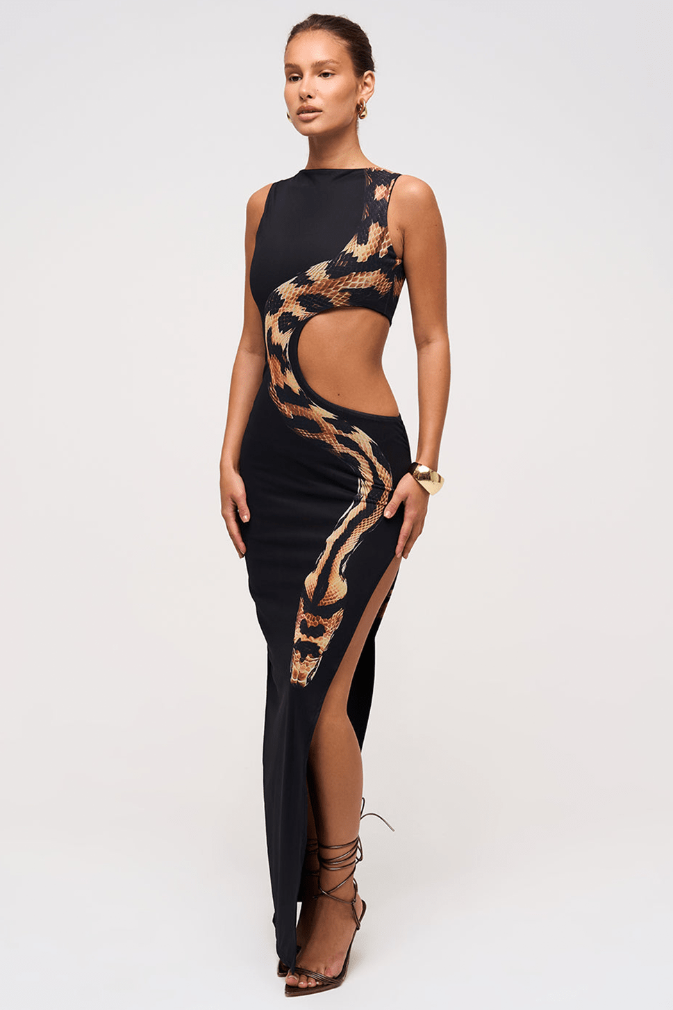 VIPER CUT OUT DETAIL MAXI DRESS – Murci